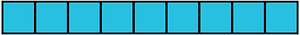 Cerulean-Blue Rectangle Fraction 9:9