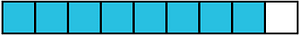 Cerulean-Blue Rectangle Fraction 8:9