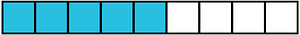 Cerulean-Blue Rectangle Fraction 5:9
