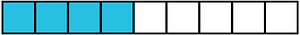 Cerulean-Blue Rectangle Fraction 4:9