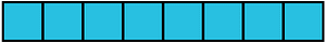 Cerulean-Blue Rectangle Fraction 8:8