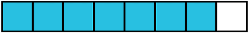 Cerulean-Blue Rectangle Fraction 7:8
