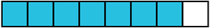 Cerulean-Blue Rectangle Fraction 7:8