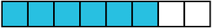 Cerulean-Blue Rectangle Fraction 6:8