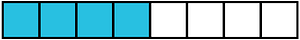 Cerulean-Blue Rectangle Fraction 4:8