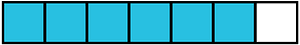 Cerulean-Blue Rectangle Fraction 6:7