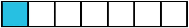 Cerulean-Blue Rectangle Fraction 1:7
