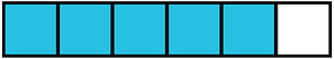Cerulean-Blue Rectangle Fraction 5:6