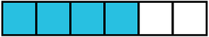 Cerulean-Blue Rectangle Fraction 4:6