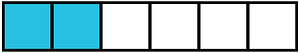 Cerulean-Blue Rectangle Fraction 2:6