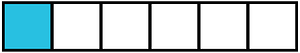 Cerulean-Blue Rectangle Fraction 1:6