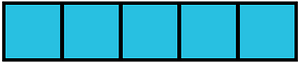 Cerulean-Blue Rectangle Fraction 5:5