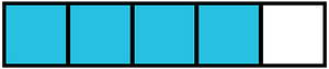 Cerulean-Blue Rectangle Fraction 4:5