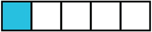 Cerulean-Blue Rectangle Fraction 1:5