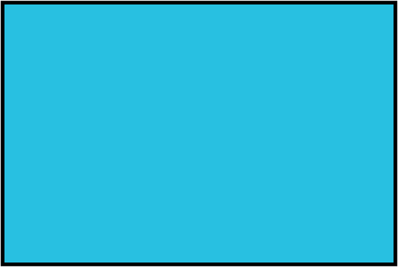 Cerulean-Blue Rectangle Fraction 1:1