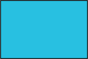 Cerulean-Blue Rectangle Fraction 1:1