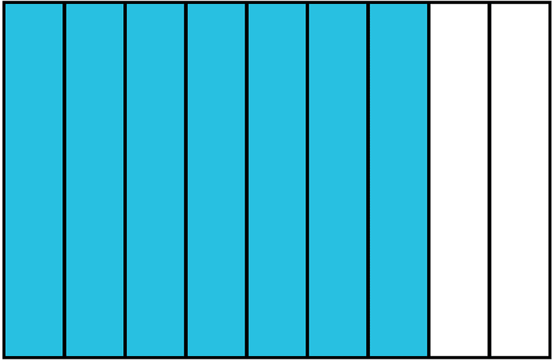 Cerulean-Blue Rectangle Fraction 7:9