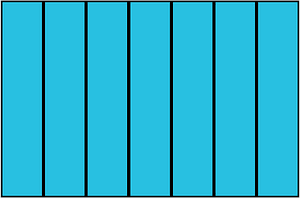 Cerulean-Blue Rectangle Fraction 7:7