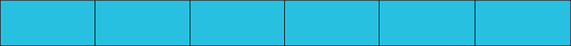 Cerulean-Blue Rectangle Fraction 6:6