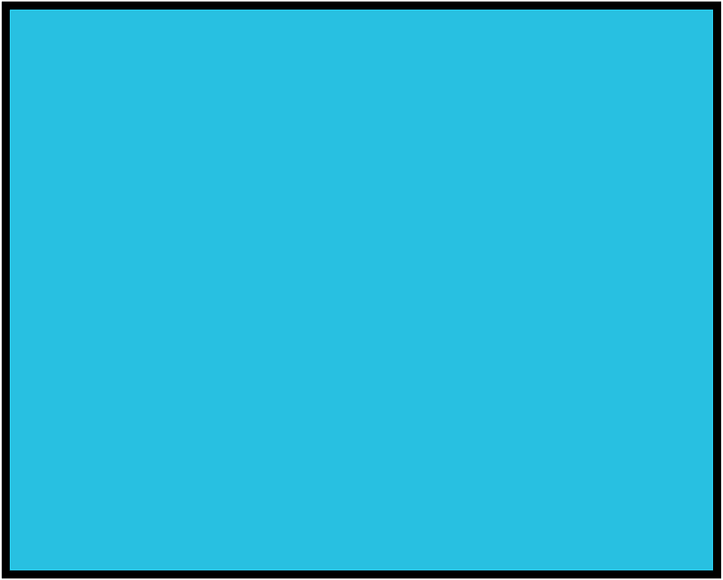 Cerulean-Blue Rectangle Fraction 1:1