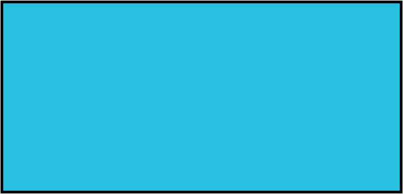Cerulean-Blue Rectangle Fraction 1:1