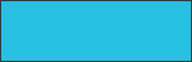 Cerulean-Blue Rectangle Fraction 1:1