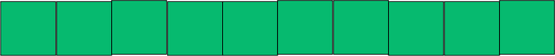 Green Rectangle Fraction 10:10