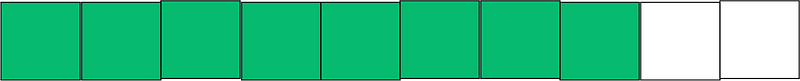 Green Rectangle Fraction 8:10