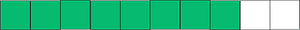 Green Rectangle Fraction 8:10