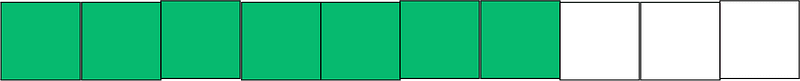 Green Rectangle Fraction 7:10