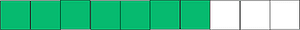 Green Rectangle Fraction 7:10