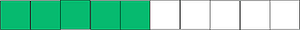 Green Rectangle Fraction 5:10