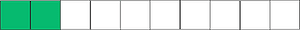 Green Rectangle Fraction 2:10