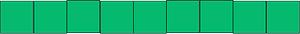 Green Rectangle Fraction 9:9