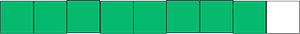 Green Rectangle Fraction 8:9
