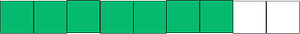 Green Rectangle Fraction 7:9