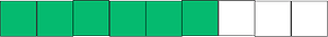 Green Rectangle Fraction 6:9