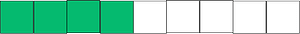 Green Rectangle Fraction 4:9