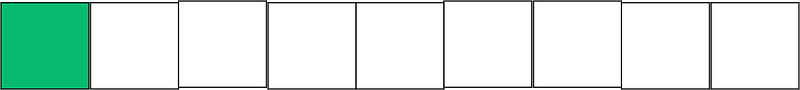 Green Rectangle Fraction 1:9