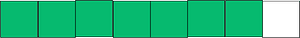 Green Rectangle Fraction 7:8