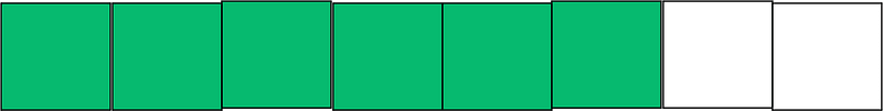 Green Rectangle Fraction 6:8