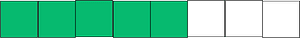 Green Rectangle Fraction 5:8
