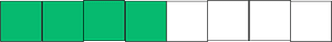Green Rectangle Fraction 4:8