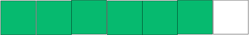 Green Rectangle Fraction 6:7