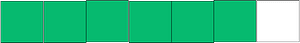Green Rectangle Fraction 6:7