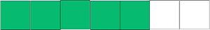 Green Rectangle Fraction 5:7