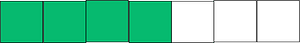 Green Rectangle Fraction 4:7