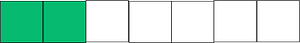 Green Rectangle Fraction 2:7