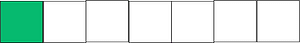 Green Rectangle Fraction 1:7