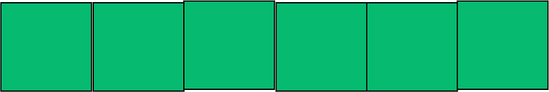 Green Rectangle Fraction 6:6